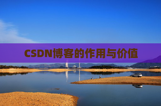 CSDN博客的作用与价值